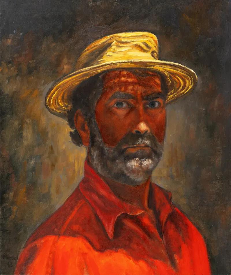 50 Autoportrait au chapeau de paille